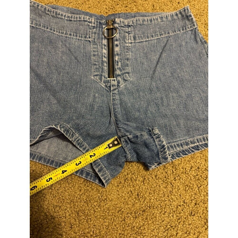 VTG Womens Denim Jean Mid Rise Shorts Lot Of 2 Travel Beach Preppy Y2k 90s Sz 6 - Picture 13 of 15